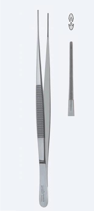 Пінцети атрав для тканин De Bakey - Diethrich, з функцією Soft Touch, De Bakey, прямі, кінчик 1,5 мм, довж 200 мм. Бренд - Asanus Medizintechnik Gmb, Німеччина